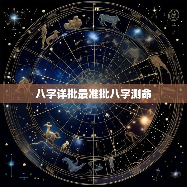 八字详批最准批八字测命