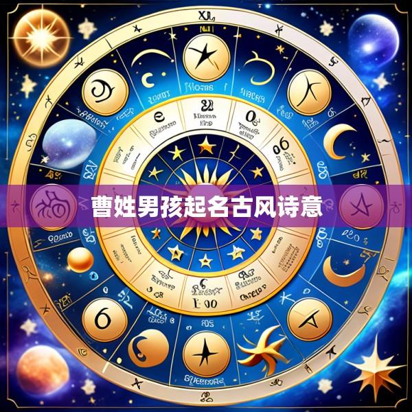 曹姓男孩起名古风诗意