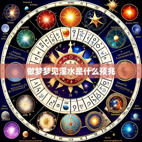 做梦梦见溪水是什么预兆