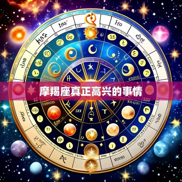 摩羯座真正高兴的事情