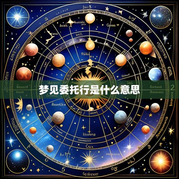 梦见委托行是什么意思