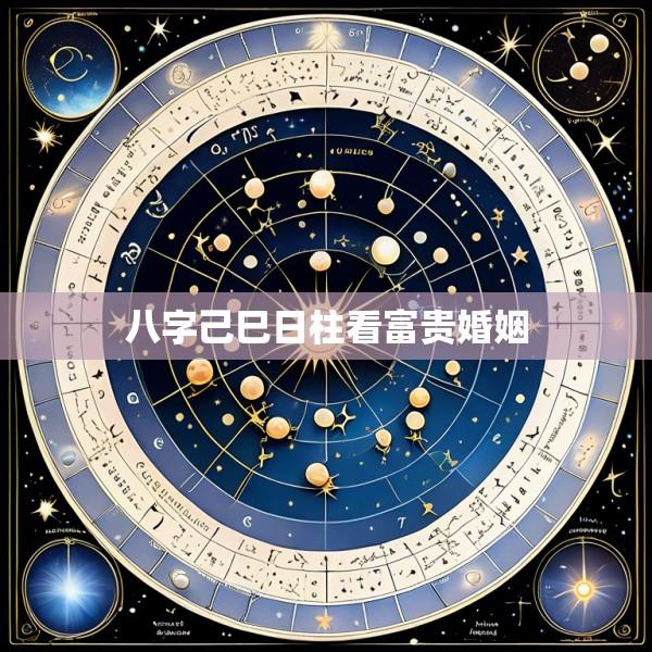 八字己巳日柱看富贵婚姻