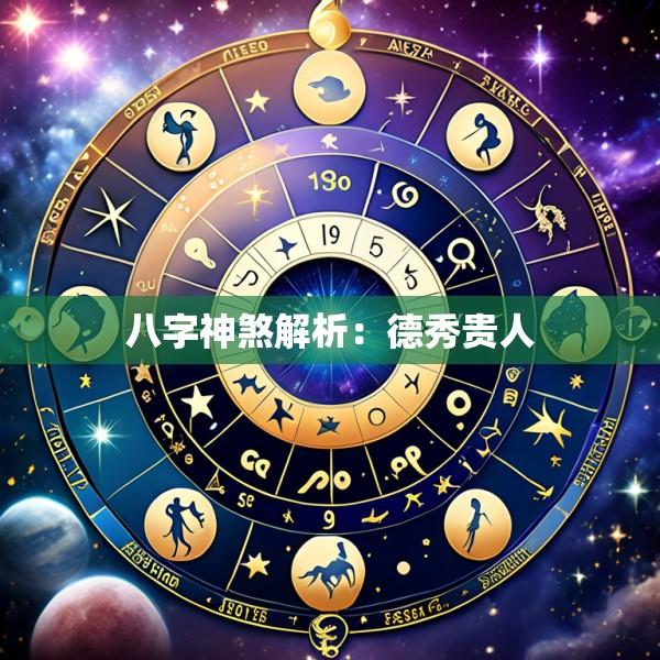八字神煞解析：德秀贵人