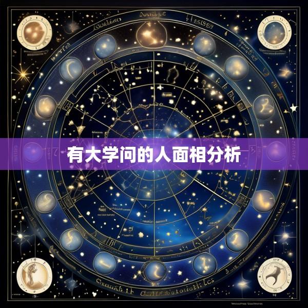 有大学问的人面相分析