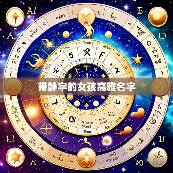 带静字的女孩高雅名字