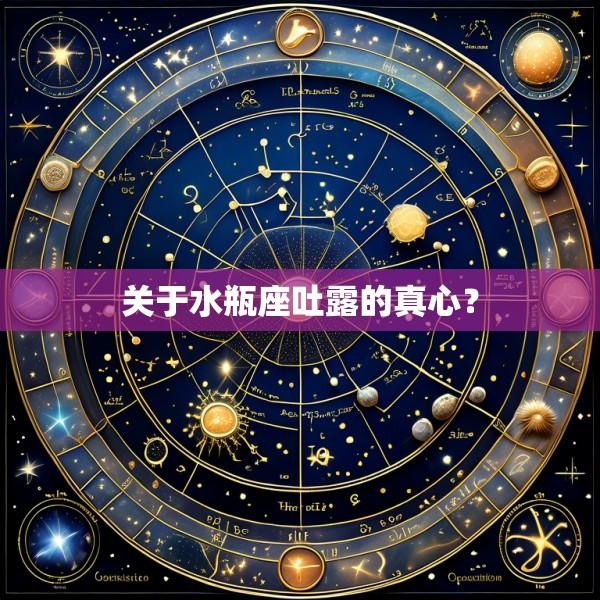 关于水瓶座吐露的真心？