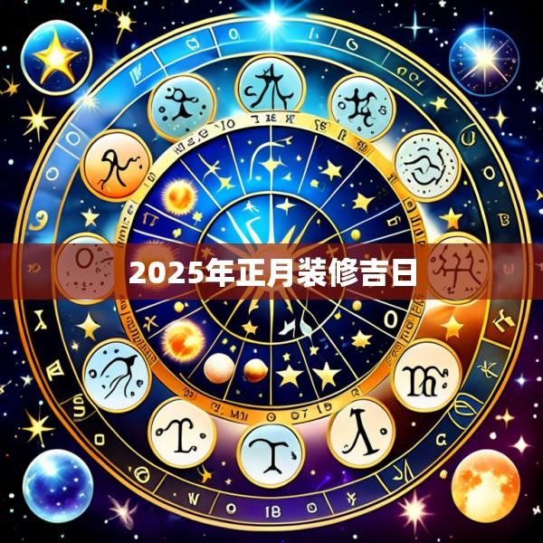 2025年正月装修吉日