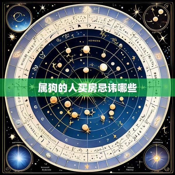 属狗的人买房忌讳哪些