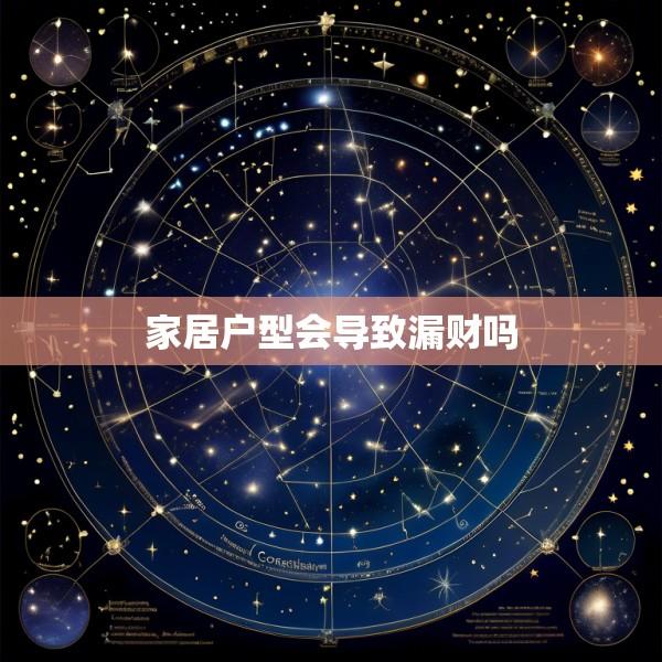 家居户型会导致漏财吗