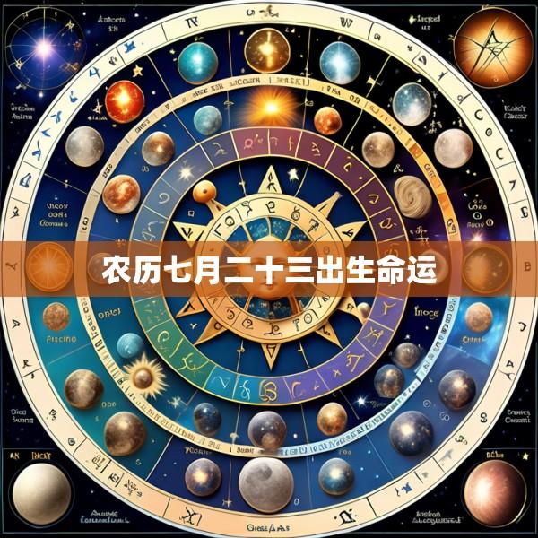 农历七月二十三出生命运