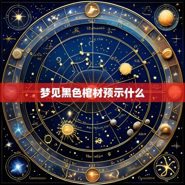 梦见黑色棺材预示什么