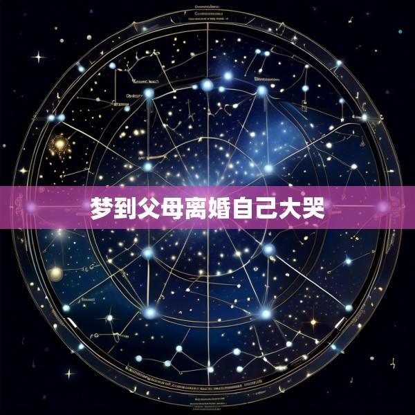 梦到父母离婚自己大哭