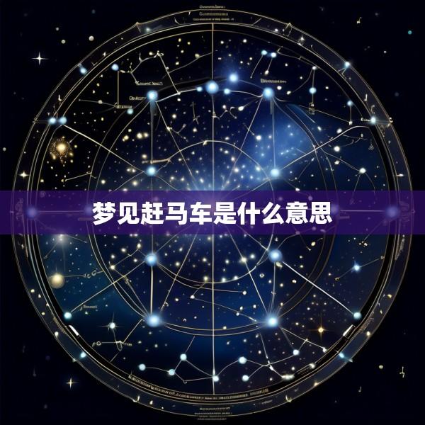 梦见赶马车是什么意思