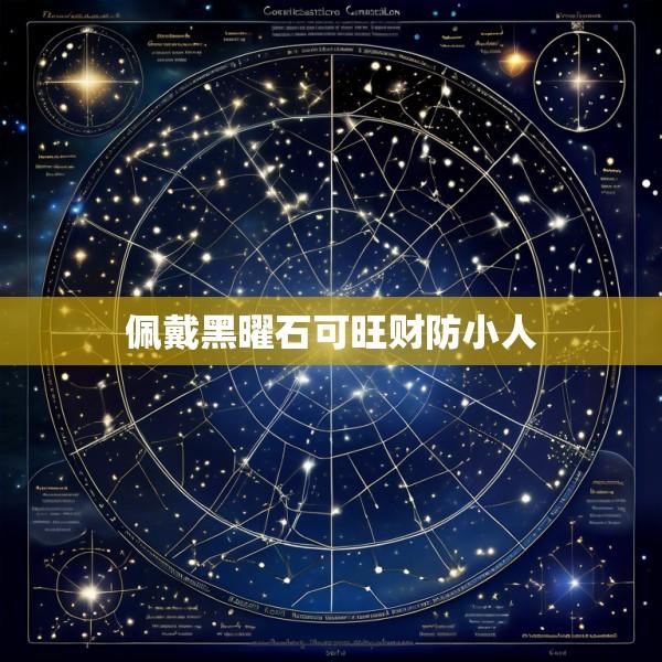 佩戴黑曜石可旺财防小人
