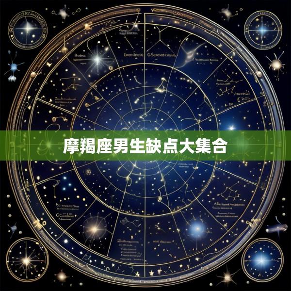 摩羯座男生缺点大集合