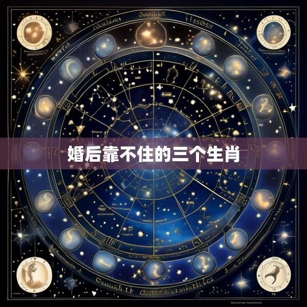 婚后靠不住的三个生肖