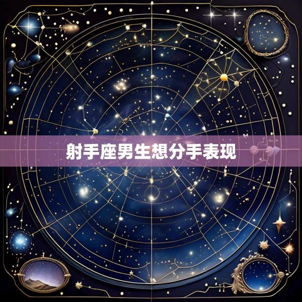 射手座男生想分手表现