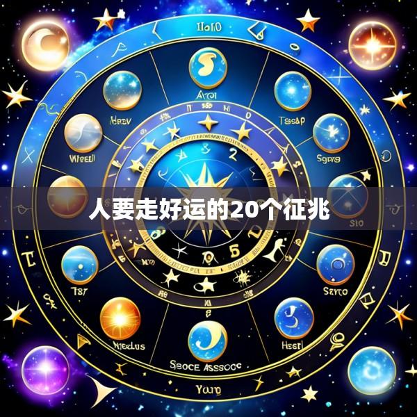 人要走好运的20个征兆