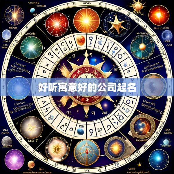 好听寓意好的公司起名