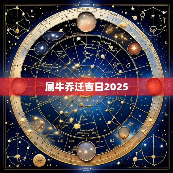 属牛乔迁吉日2025