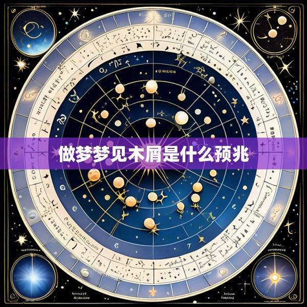 做梦梦见木屑是什么预兆