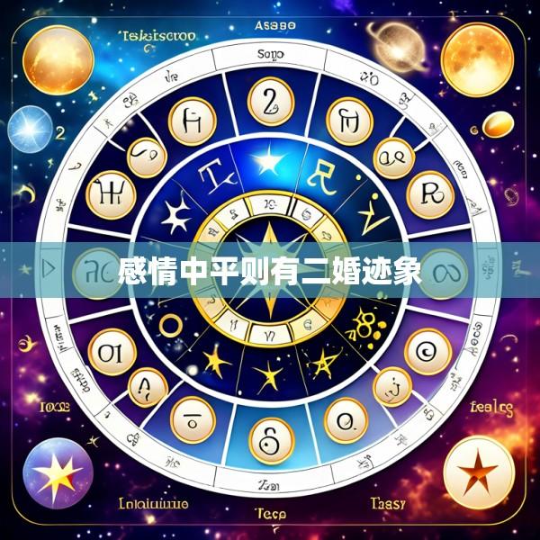 感情中平则有二婚迹象