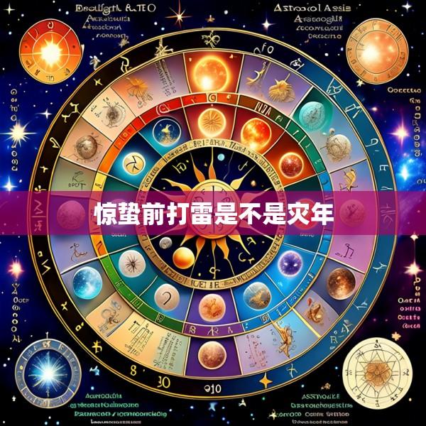 惊蛰前打雷是不是灾年