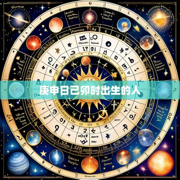 庚申日己卯时出生的人
