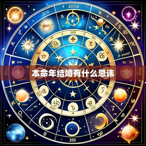 本命年结婚有什么忌讳