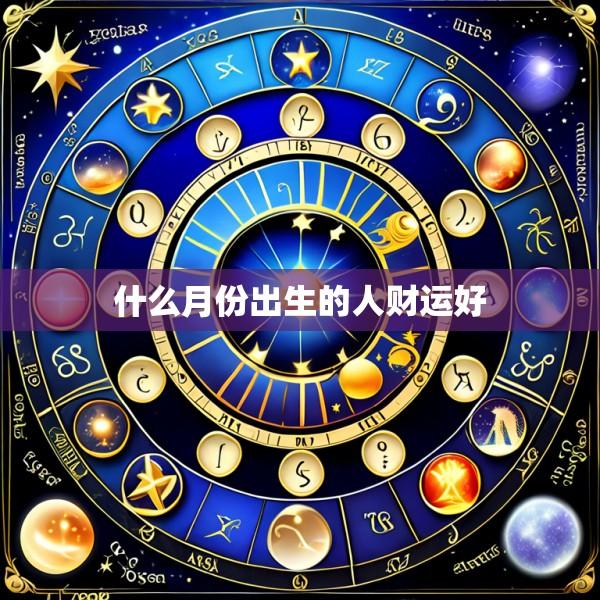 什么月份出生的人财运好