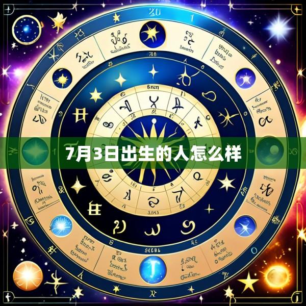 7月3日出生的人怎么样