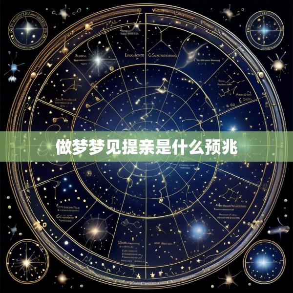 做梦梦见提亲是什么预兆