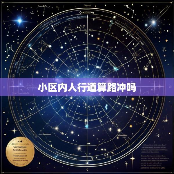 小区内人行道算路冲吗