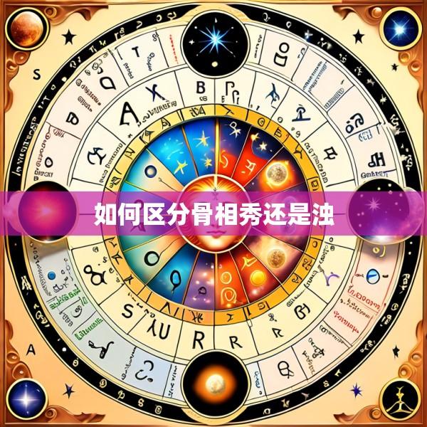 如何区分骨相秀还是浊