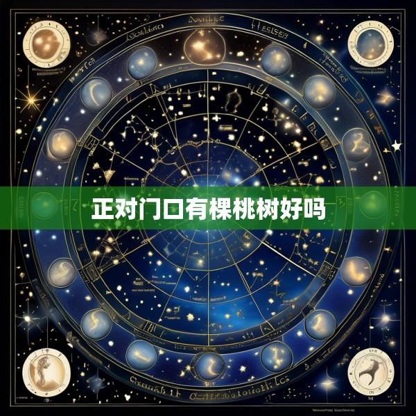 正对门口有棵桃树好吗