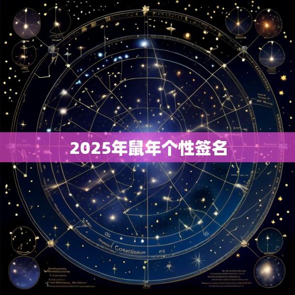 2025年鼠年个性签名
