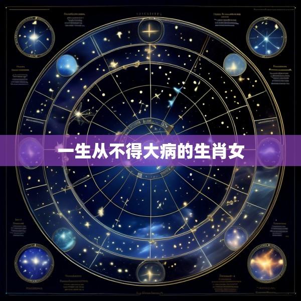 一生从不得大病的生肖女