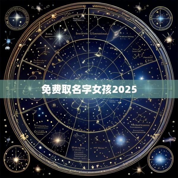免费取名字女孩2025