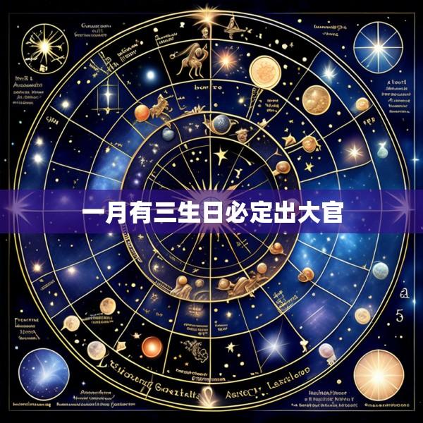 一月有三生日必定出大官