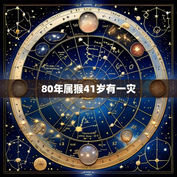 80年属猴41岁有一灾