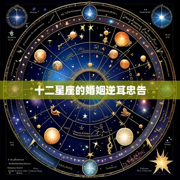 十二星座的婚姻逆耳忠告