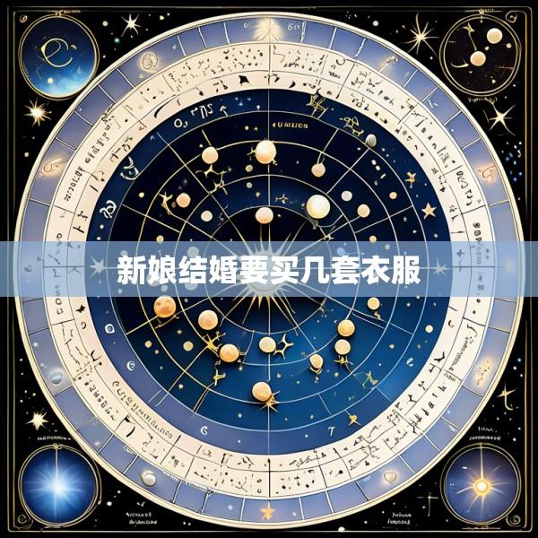 新娘结婚要买几套衣服