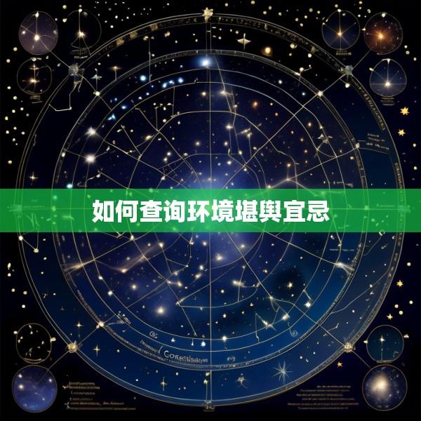 如何查询环境堪舆宜忌