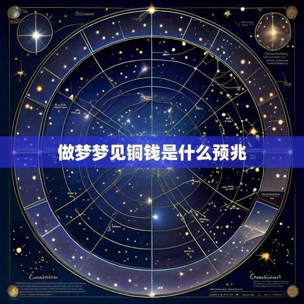 做梦梦见铜钱是什么预兆