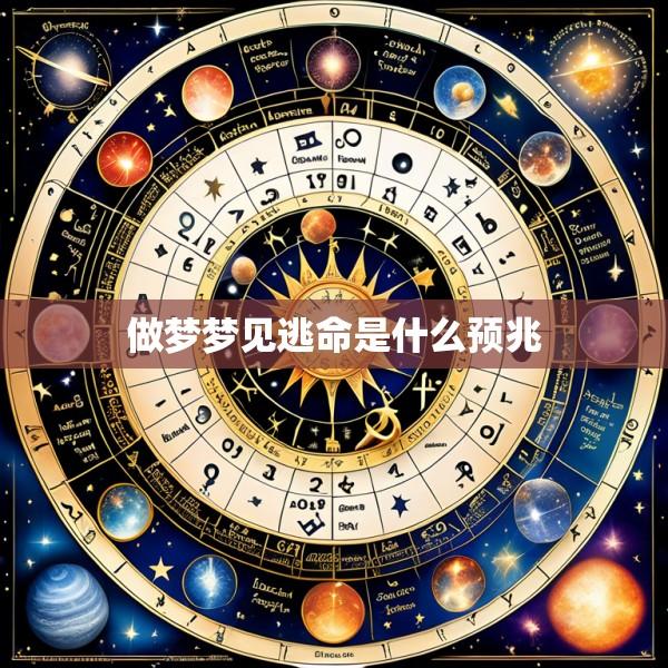 做梦梦见逃命是什么预兆