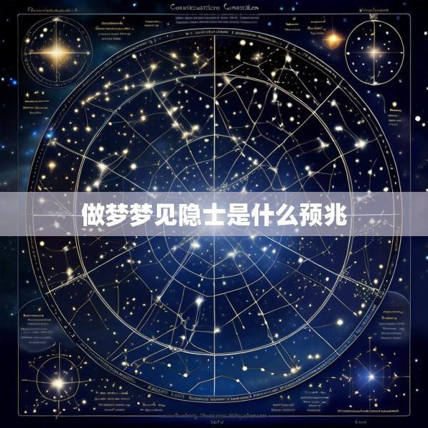 做梦梦见隐士是什么预兆