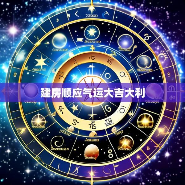 建房顺应气运大吉大利