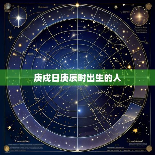 庚戌日庚辰时出生的人