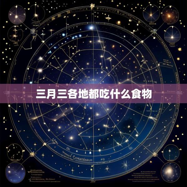 三月三各地都吃什么食物