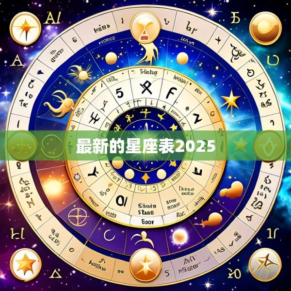最新的星座表2025